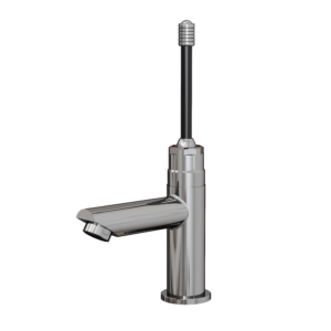 Grifería cierre temporizado para lavatorio con accionamiento a palanca para personas con discapacidad