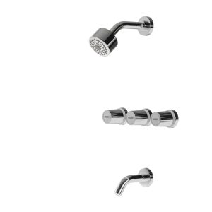 Juego para bañera y ducha de 2 llaves con transferencia