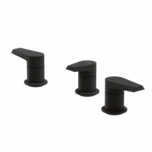 Juego de bidé de 2 llaves y transferencia black