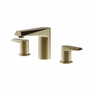 Juego para lavatorio brushed gold