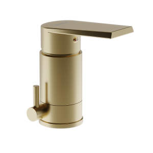 Juego monocomando bidé brushed gold