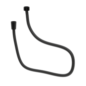 Manguera para duchador manual metálica conexión 1/2" black